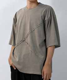 Starting Over | Pigment hard wash switching T/ピグメント ハードウォッシュ 切り替え クルーネック半袖Tシャツ(Tシャツ/カットソー)