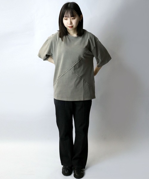 セール】Pigment hard wash switching T/ピグメント ハード