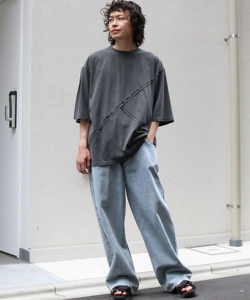 セール】Pigment hard wash switching T/ピグメント ハード