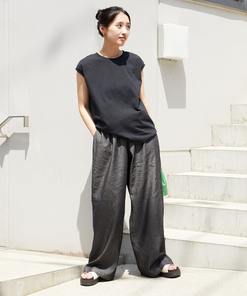 FREAK'S STORE(フリークスストア)の「限定展開 レーヨン デニム イージーパンツ(デニムパンツ・レディース・ネイビー/ブラック/ブルー・SMALL/MEDIUM)」の15枚目の写真