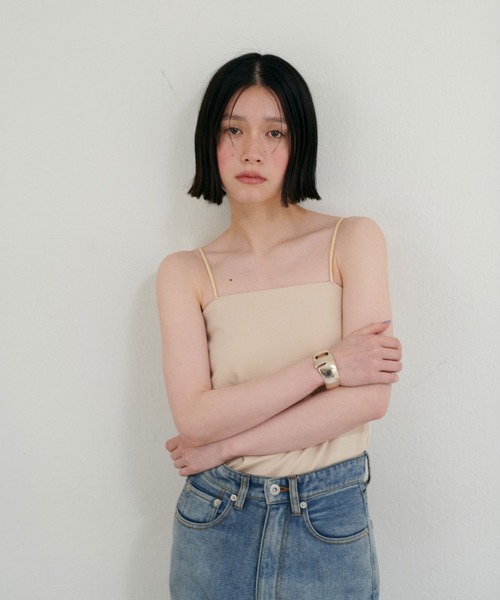 LARUTA（ラルータ）の「【LARUTA】カップ付きレーヨンポンチキャミ（キャミソール・レディース・ライトグレー/オフホワイト/ライトベージュ/ブラック・FREE）」の20枚目の写真
