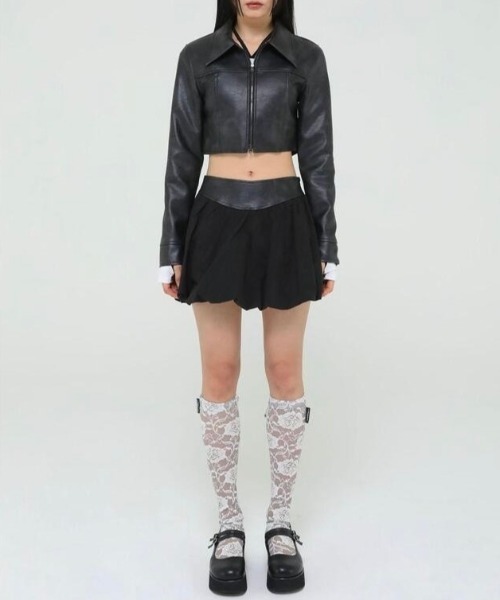 UGLY SHADOW(アグリーシャドウ)の「【Uglyshadow】ROSE LACE LONG SOCKS / 【アグリーシャドウ】ローズレースロングソックス(ソックス/靴下・レディース・グレー/ベージュ/ブラック・ONE SIZE)」の16枚目の写真