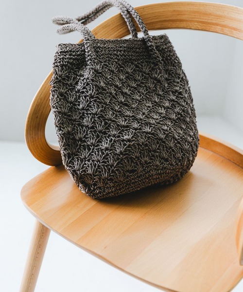 RODE SKO（ロデスコ）の「ペーパーショルダートートバッグ（トートバッグ・レディース・グレー/ナチュラル/オレンジ系その他・ONE）」の2枚目の写真