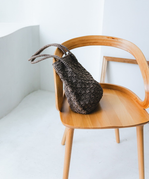 RODE SKO（ロデスコ）の「ペーパーショルダートートバッグ（トートバッグ・レディース・グレー/ナチュラル/オレンジ系その他・ONE）」の7枚目の写真