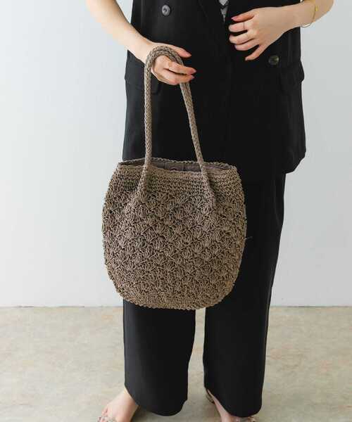 RODE SKO（ロデスコ）の「ペーパーショルダートートバッグ（トートバッグ・レディース・グレー/ナチュラル/オレンジ系その他・ONE）」の13枚目の写真