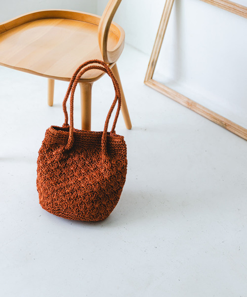 RODE SKO（ロデスコ）の「ペーパーショルダートートバッグ（トートバッグ・レディース・グレー/ナチュラル/オレンジ系その他・ONE）」の16枚目の写真