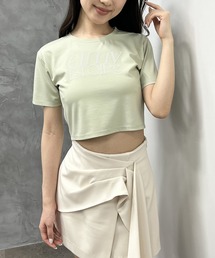 eimy istoire - フロッキープリントエイミーTシャツ eimy istoire - eimyistoire フロッキープリントエイミーTシャツ