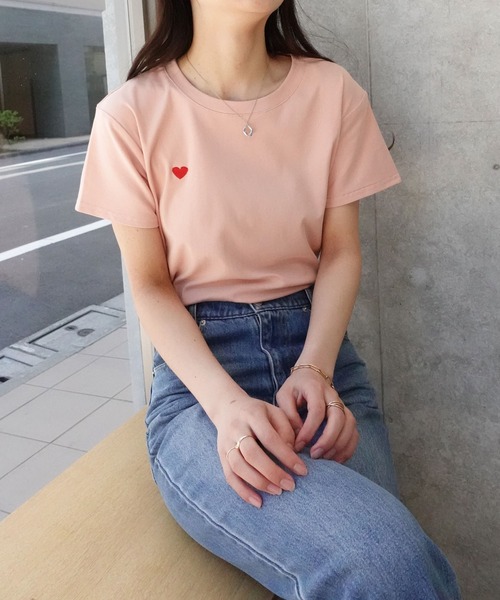 【SY32 】T-shirt Strech ハート柄小 送料込み T-shirt Strech | ALL ITEMS | 【公式】SY32 by SWEET YEARS