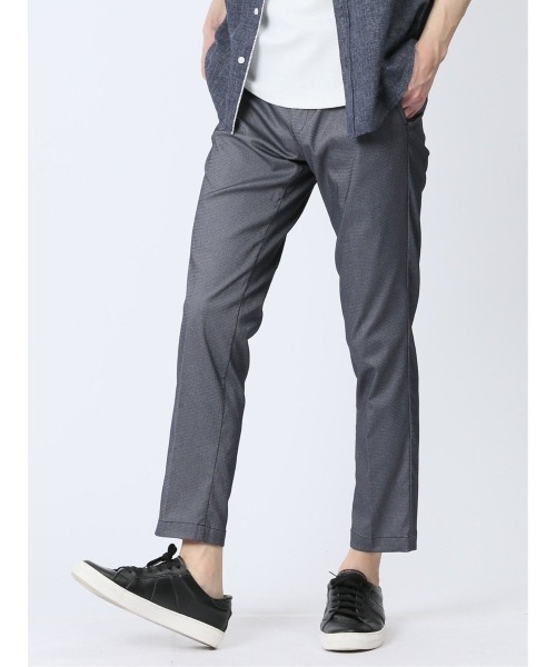 m.f.エディトリアル メンズ 接触冷感ストレッチ トラウザースリムパンツ ドビー（チノパンツ）｜m.f.editorial（エムエフエディトリアル）