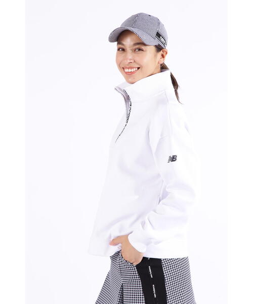 New Balance Golf(ニューバランスゴルフ)の「【new balance golf】軽量ダンボールニット スウェット ハーフジップ プルオーバー (WOMENS SPORT)(スウェット・レディース・ホワイト/ベージュ/ブラック・SMALL/LARGE/MEDIUM)」の11枚目の写真