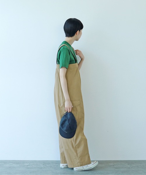 タグ付き　パーリッシィ　コットンナイロンウェザー 吊りパンツ タグ付き パーリッシィ コットンナイロンウェザー 吊りパンツ