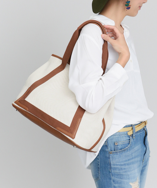 RODE SKO（ロデスコ）の「LIANA キャンバスコンビトート（トートバッグ・レディース・キャメル/ブラック/ホワイト・FREE）」の18枚目の写真
