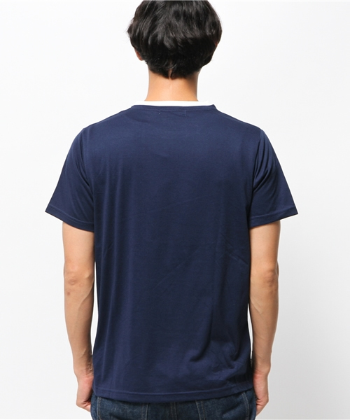 SEVENDAYS=SUNDAY（セブンデイズサンデイ）の「フェイクレイヤード　クルーネック半袖プルオーバー（Tシャツ/カットソー・メンズ・杢グレー/カーキ/ネイビー・SMALL/MEDIUM/LARGE）」の6枚目の写真