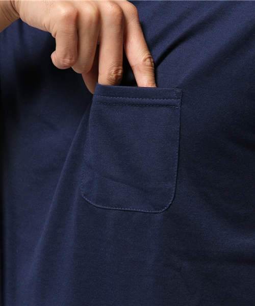 SEVENDAYS=SUNDAY（セブンデイズサンデイ）の「フェイクレイヤード　クルーネック半袖プルオーバー（Tシャツ/カットソー・メンズ・杢グレー/カーキ/ネイビー・SMALL/MEDIUM/LARGE）」の9枚目の写真