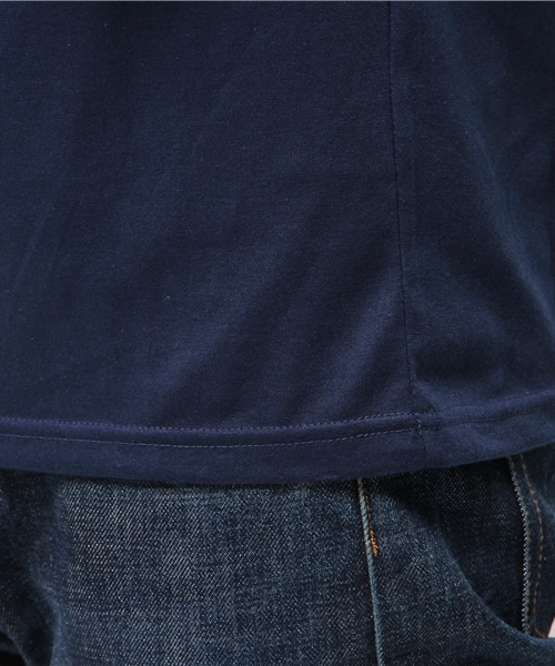 SEVENDAYS=SUNDAY（セブンデイズサンデイ）の「フェイクレイヤード　クルーネック半袖プルオーバー（Tシャツ/カットソー・メンズ・杢グレー/カーキ/ネイビー・SMALL/MEDIUM/LARGE）」の10枚目の写真