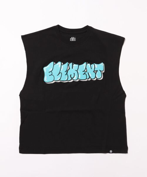ELEMENT（エレメント）の「ELEMENT YOUTH（キッズサイズ） BUBBLE NO SLEEVE YOUTH  (130cm~160cm) 【2024年夏モデル】/エレメントキッズマッスルタンク（Tシャツ/カットソー・キッズ・ブラック/ホワイト・140/150/160/130）」の2枚目の写真