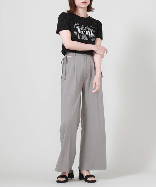 archives（アルシーヴ）の「サイドカットアウトスラックス（スラックス・レディース・オレンジ/ブラック/グレー・MEDIUM）」の22枚目の写真