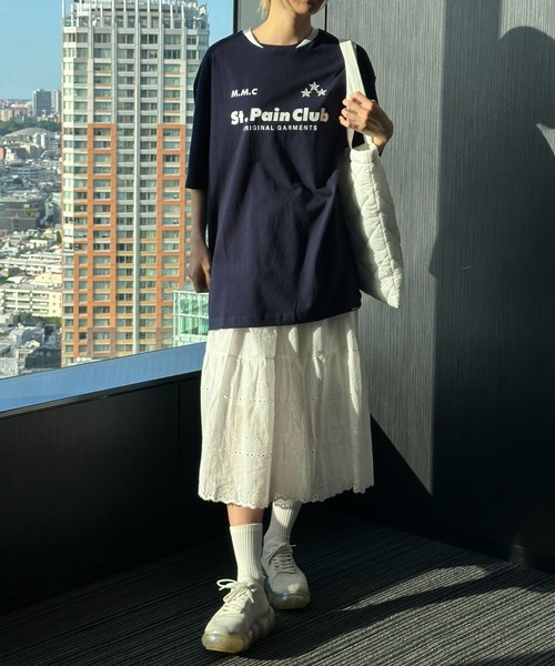 3.3 Field Trip （3.3フィールドトリップ）の「3.3 Field Trip／パンチングスカート（裏地あり）（スカート・レディース・ブラック/アイボリー・FREE）」の3枚目の写真