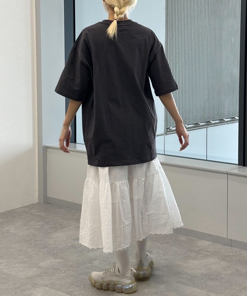 3.3 Field Trip （3.3フィールドトリップ）の「3.3 Field Trip／パンチングスカート（裏地あり）（スカート・レディース・ブラック/アイボリー・FREE）」の4枚目の写真