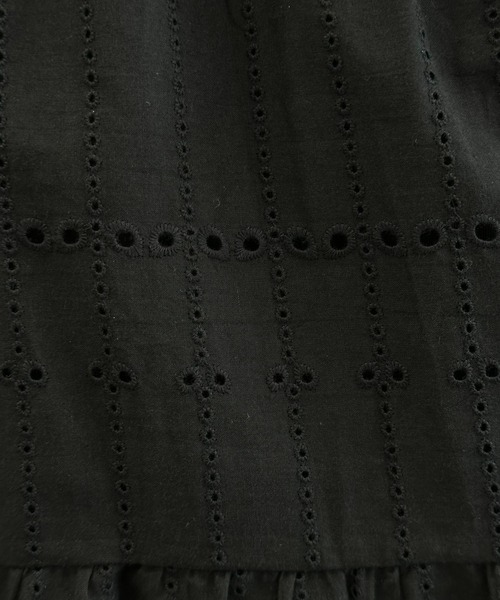 3.3 Field Trip （3.3フィールドトリップ）の「3.3 Field Trip／パンチングスカート（裏地あり）（スカート・レディース・ブラック/アイボリー・FREE）」の17枚目の写真