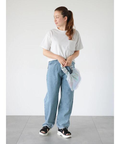 Lugnoncure（ルノンキュール）の「タックデニムパンツ（その他パンツ・レディース・ブルー/サックスブルー・L/M）」の4枚目の写真