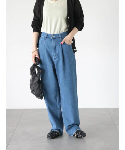 Lugnoncure（ルノンキュール）の「タックデニムパンツ（その他パンツ・レディース・ブルー/サックスブルー・L/M）」の19枚目の写真