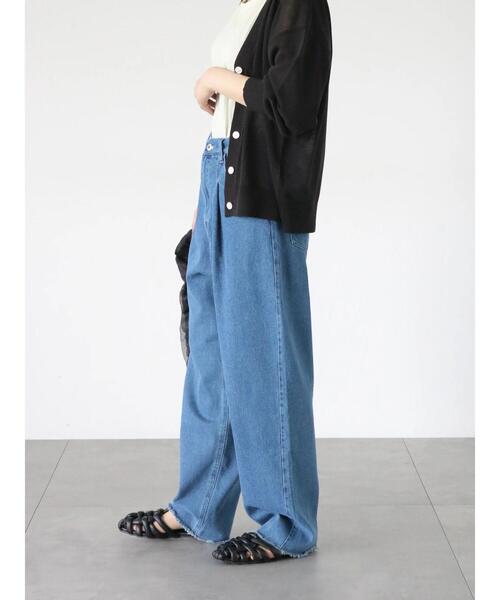 Lugnoncure（ルノンキュール）の「タックデニムパンツ（その他パンツ・レディース・ブルー/サックスブルー・L/M）」の20枚目の写真