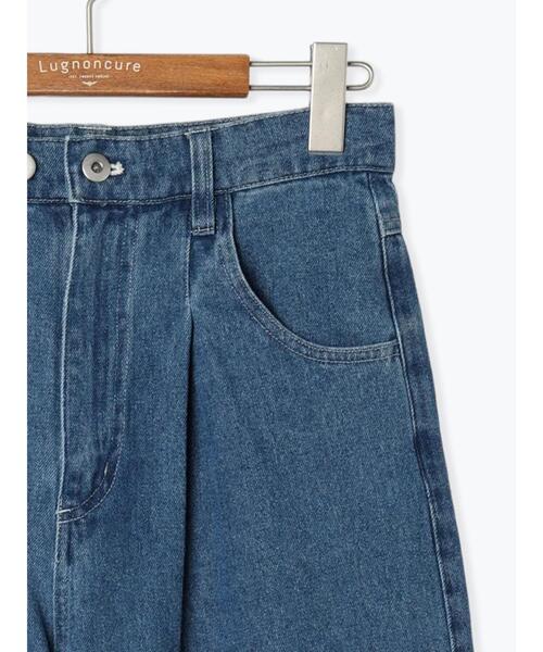 Lugnoncure（ルノンキュール）の「タックデニムパンツ（その他パンツ・レディース・ブルー/サックスブルー・L/M）」の5枚目の写真