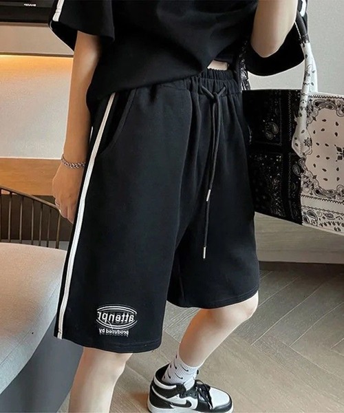 Teem Store(チームストア)の「【セットアップ】カラーハーフZIP ショーツセット(ジャージ・レディース・ライトグレー/ブラック・F)」の3枚目の写真