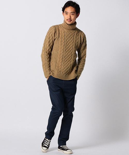 BEAMS（ビームス）の「BEAMS / タートルネックニット（ニット/セーター・メンズ・ブラウン系その他/グレー/オフホワイト・LARGE/SMALL/MEDIUM/X-LARGE）」の4枚目の写真