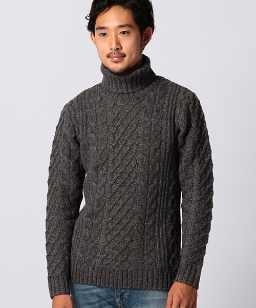 BEAMS（ビームス）の「BEAMS / タートルネックニット（ニット/セーター・メンズ・ブラウン系その他/グレー/オフホワイト・LARGE/SMALL/MEDIUM/X-LARGE）」の7枚目の写真