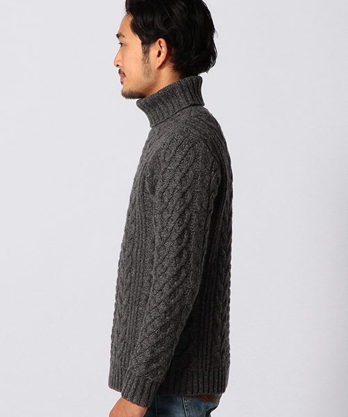 BEAMS（ビームス）の「BEAMS / タートルネックニット（ニット/セーター・メンズ・ブラウン系その他/グレー/オフホワイト・LARGE/SMALL/MEDIUM/X-LARGE）」の8枚目の写真