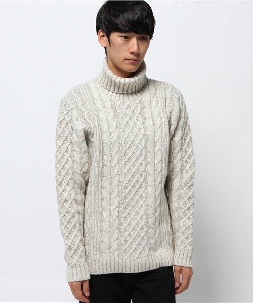 BEAMS（ビームス）の「BEAMS / タートルネックニット（ニット/セーター・メンズ・ブラウン系その他/グレー/オフホワイト・LARGE/SMALL/MEDIUM/X-LARGE）」の14枚目の写真