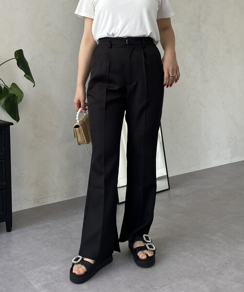 prose verse(プロズヴェール)の「【MOMO】スリットフレアパンツ(その他パンツ・レディース・ブラック・PM/LARGE/MEDIUM/PL)」の9枚目の写真