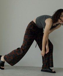 Geometric Satin Pants