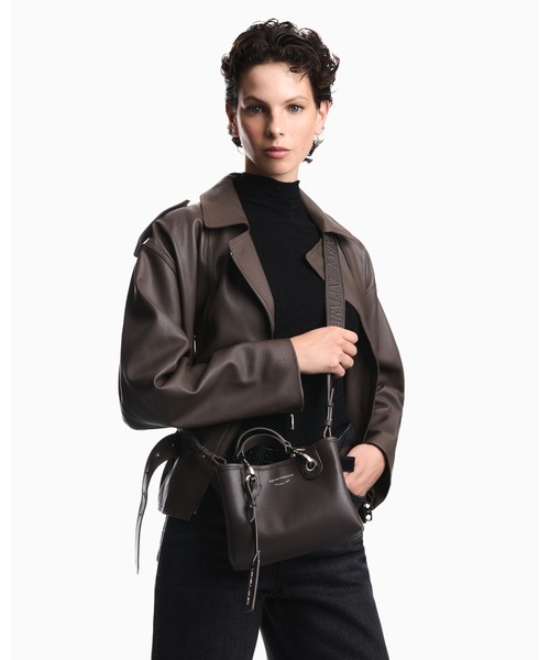 EMPORIO ARMANI(エンポリオアルマーニ)の「【エンポリオ アルマーニ】MyEA ミニバッグ ディアプリント(ハンドバッグ・レディース・ダークパープル/ボルドー/グレイッシュブルー/ベビーピンク/ベージュ/サンドベージュ/グレー系その他/パープル・FREE)」の13枚目の写真