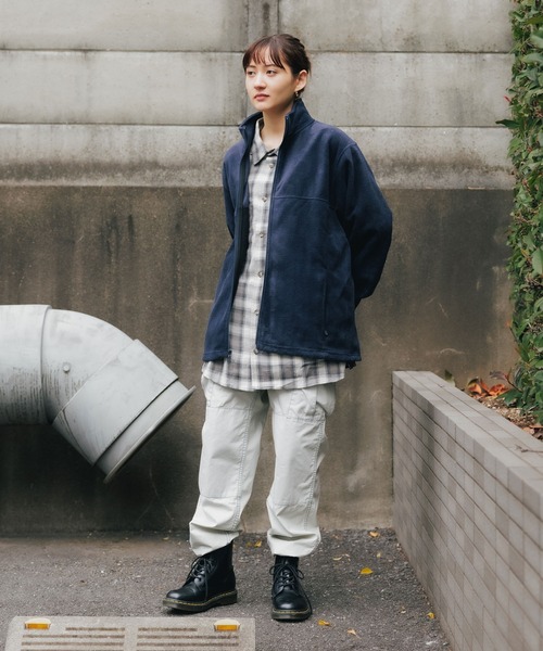 ROOPTOKYO（ループトウキョウ）の「HARRITON/ハリトン Full-Zip Fleece フルジップ フリース ブルゾン（ブルゾン・メンズ・ブルー/チャコールグレー/ネイビー/ブラック/ライトグリーン・S/XL/L/M）」の4枚目の写真