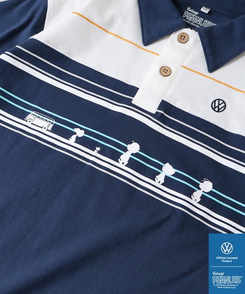 PEANUTS×VOLKSWAGEN 半袖ポロシャツ（ポロシャツ）｜PEANUTS（ピーナッツ）