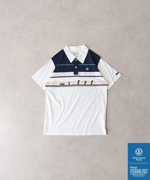 PEANUTS×VOLKSWAGEN 半袖ポロシャツ（ポロシャツ）｜PEANUTS（ピーナッツ）