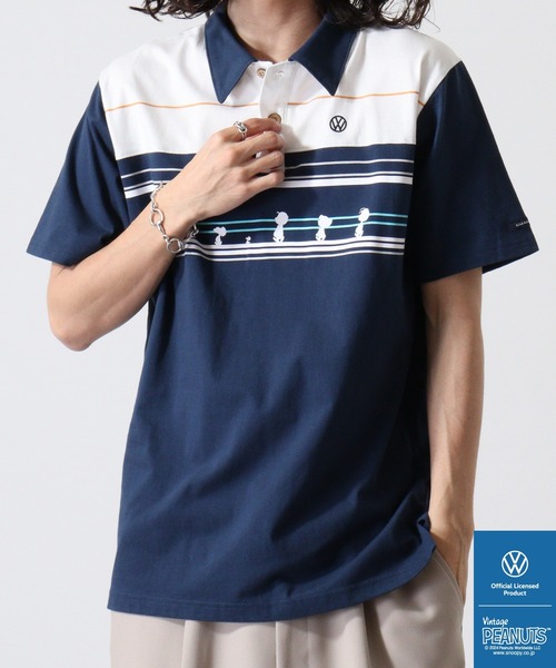 PEANUTS×VOLKSWAGEN 半袖ポロシャツ（ポロシャツ）｜PEANUTS（ピーナッツ）
