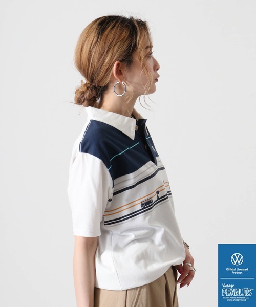 PEANUTS×VOLKSWAGEN 半袖ポロシャツ（ポロシャツ）｜PEANUTS（ピーナッツ）