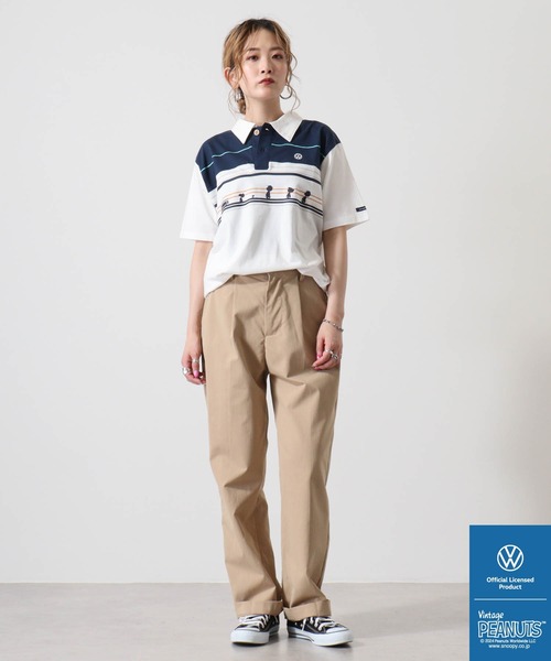 PEANUTS×VOLKSWAGEN 半袖ポロシャツ（ポロシャツ）｜PEANUTS（ピーナッツ）