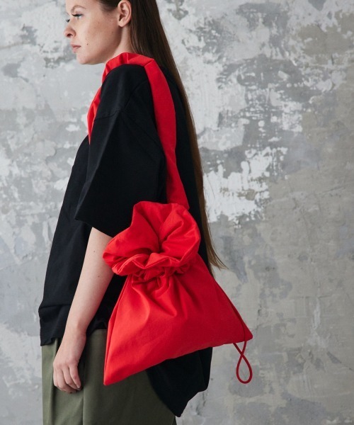 rehacer（レアセル）の「rehacer : 60/40 Cloth SHU/SHU Bag / ロクヨンクロス シュシュバッグ（ショルダーバッグ・メンズ・ブラック/ネイビー/レッド/ホワイト・FREE）」の6枚目の写真