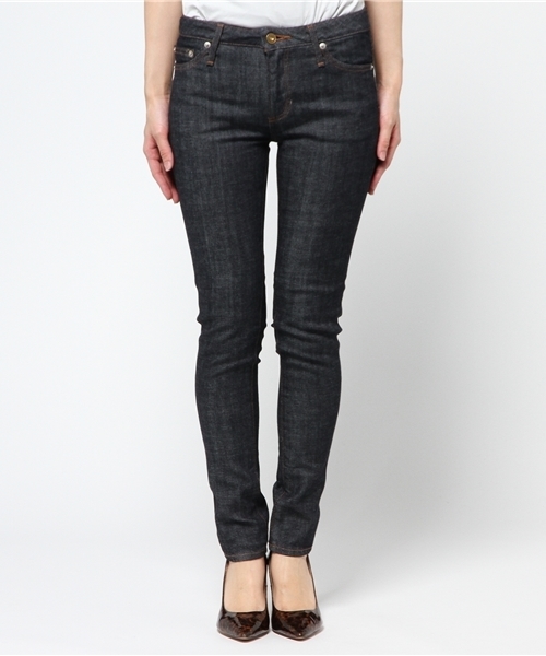 B:MING by BEAMS(ビーミングバイビームス)の「Fire Service×B:MING LIFE STORE / “BBB” 別注 ノンウォッシュ デニム(スキニー)(デニムパンツ・レディース・インディゴブルー・28inch/25inch/26inch/27inch)」の2枚目の写真