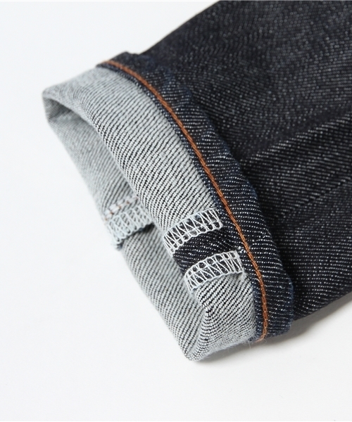 B:MING by BEAMS(ビーミングバイビームス)の「Fire Service×B:MING LIFE STORE / “BBB” 別注 ノンウォッシュ デニム(スキニー)(デニムパンツ・レディース・インディゴブルー・28inch/25inch/26inch/27inch)」の6枚目の写真