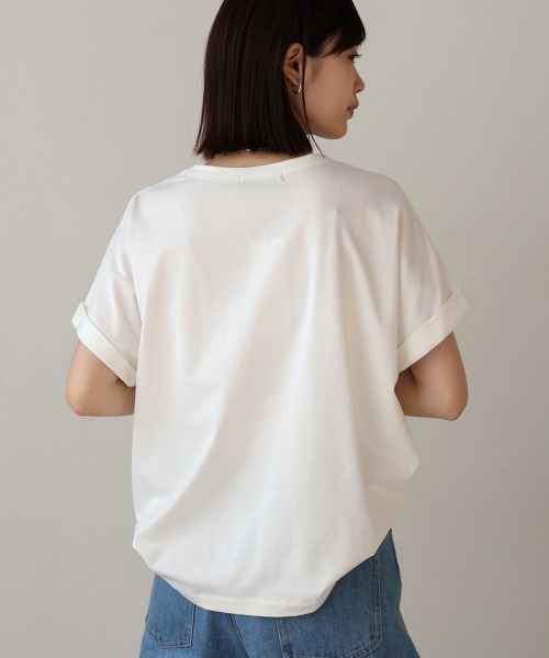 Bou Jeloud(ブージュルード)の「スパンコールビスチェレイヤードプルオーバー(Tシャツ/カットソー・レディース・ブラック/オフホワイト・FREE)」の9枚目の写真