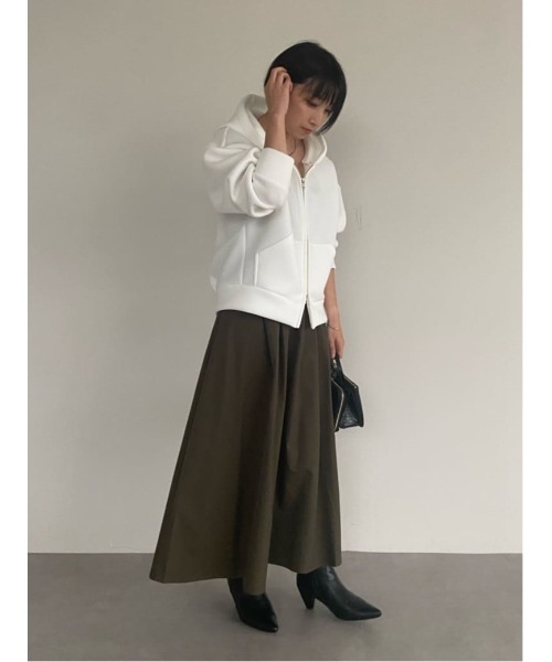 UR'S（ユアーズ）の「ボンディングダブルジップパーカー（パーカー・レディース・グレー/オフホワイト・S/M/L）」の22枚目の写真