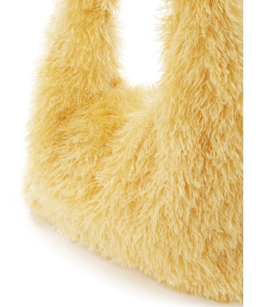 emmi（エミ）の「コンパクトファーバッグ（ショルダーバッグ・レディース・オフホワイト/チャコールグレー/イエロー・FREE）」の8枚目の写真