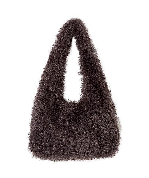 emmi（エミ）の「コンパクトファーバッグ（ショルダーバッグ・レディース・オフホワイト/チャコールグレー/イエロー・FREE）」の4枚目の写真