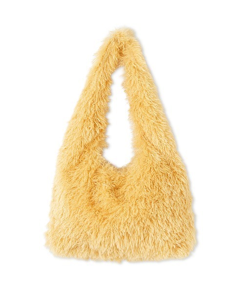 emmi（エミ）の「コンパクトファーバッグ（ショルダーバッグ・レディース・オフホワイト/チャコールグレー/イエロー・FREE）」の5枚目の写真